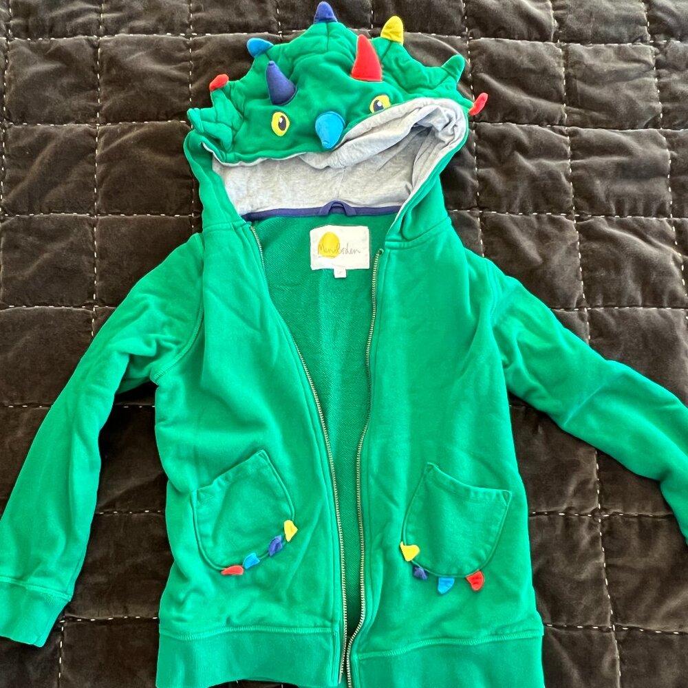 Mini Boden boy's sweatshirt (9-10y) - green triceratops